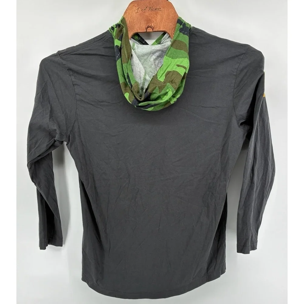 Nike Arkansas Razorbacks Hoodie Shirt Men's Large Camo‎ Hood USA Flag Military